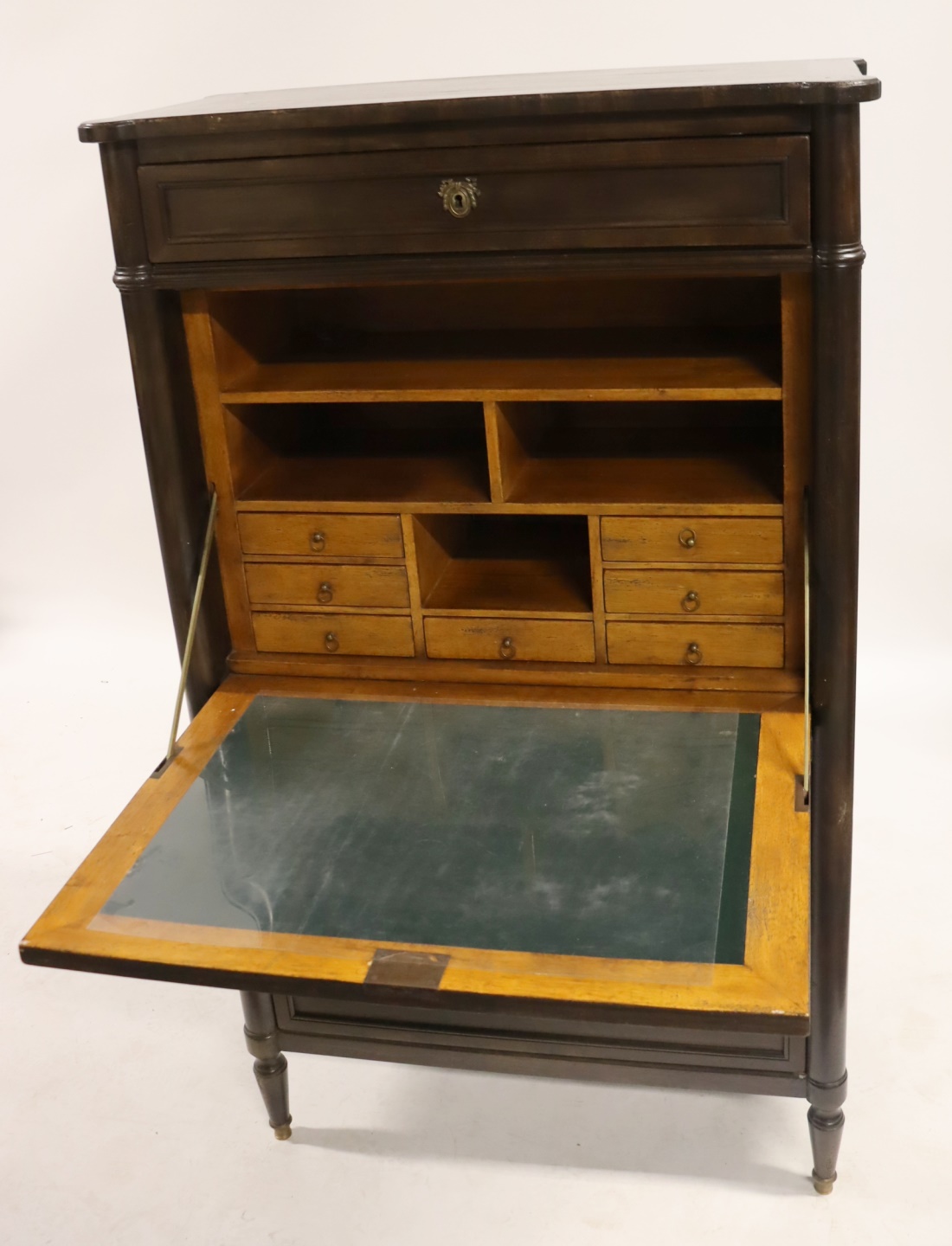 ANTIQUE SECRETAIRE ABATANT. From an