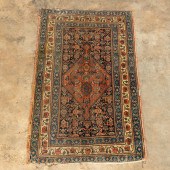 ANTIQUE SENNEH CARPET, 3'3" X
