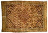 Antique Senneh rug, large cent