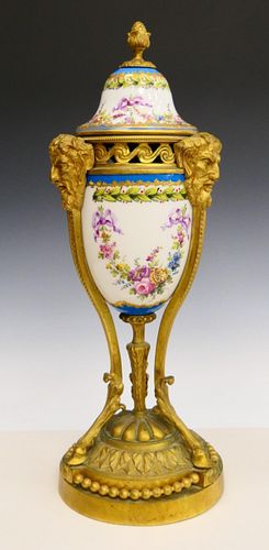 ANTIQUE SEVRES DORE BRONZE