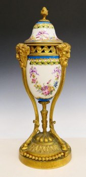 ANTIQUE SEVRES DORE BRONZE MOU