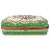 ANTIQUE SEVRES PORCELAIN BOXDE