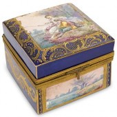 ANTIQUE SEVRES PORCELAIN BOXDE