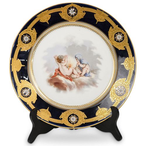 ANTIQUE SEVRES PORCELAIN CHERUB