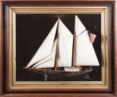 ANTIQUE SHADOWBOX MODEL OF GAF