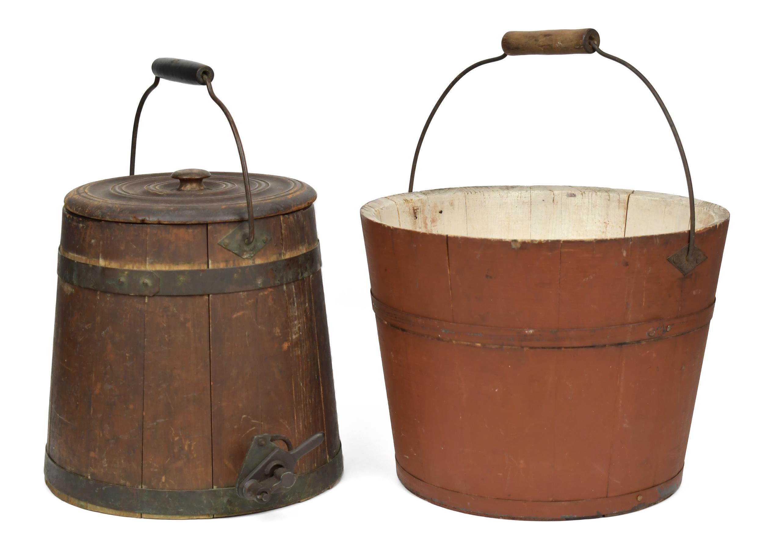 ANTIQUE SHAKER KEG AND PAINTED