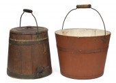 ANTIQUE SHAKER KEG AND PAINTED