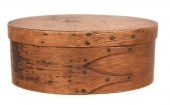 ANTIQUE SHAKER OVAL FINGER BOX
