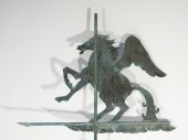 ANTIQUE SHEET COPPER PEGASUS W