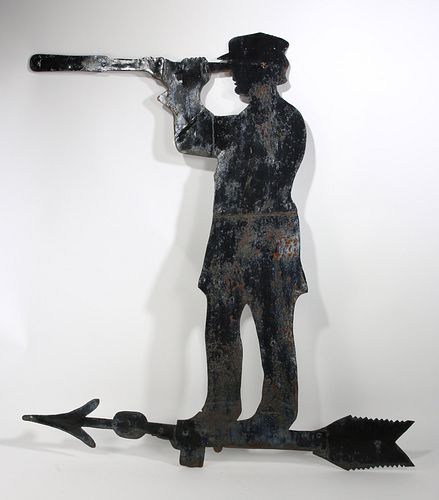 ANTIQUE SHEET IRON SEA CAPTAIN