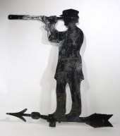 ANTIQUE SHEET IRON SEA CAPTAIN