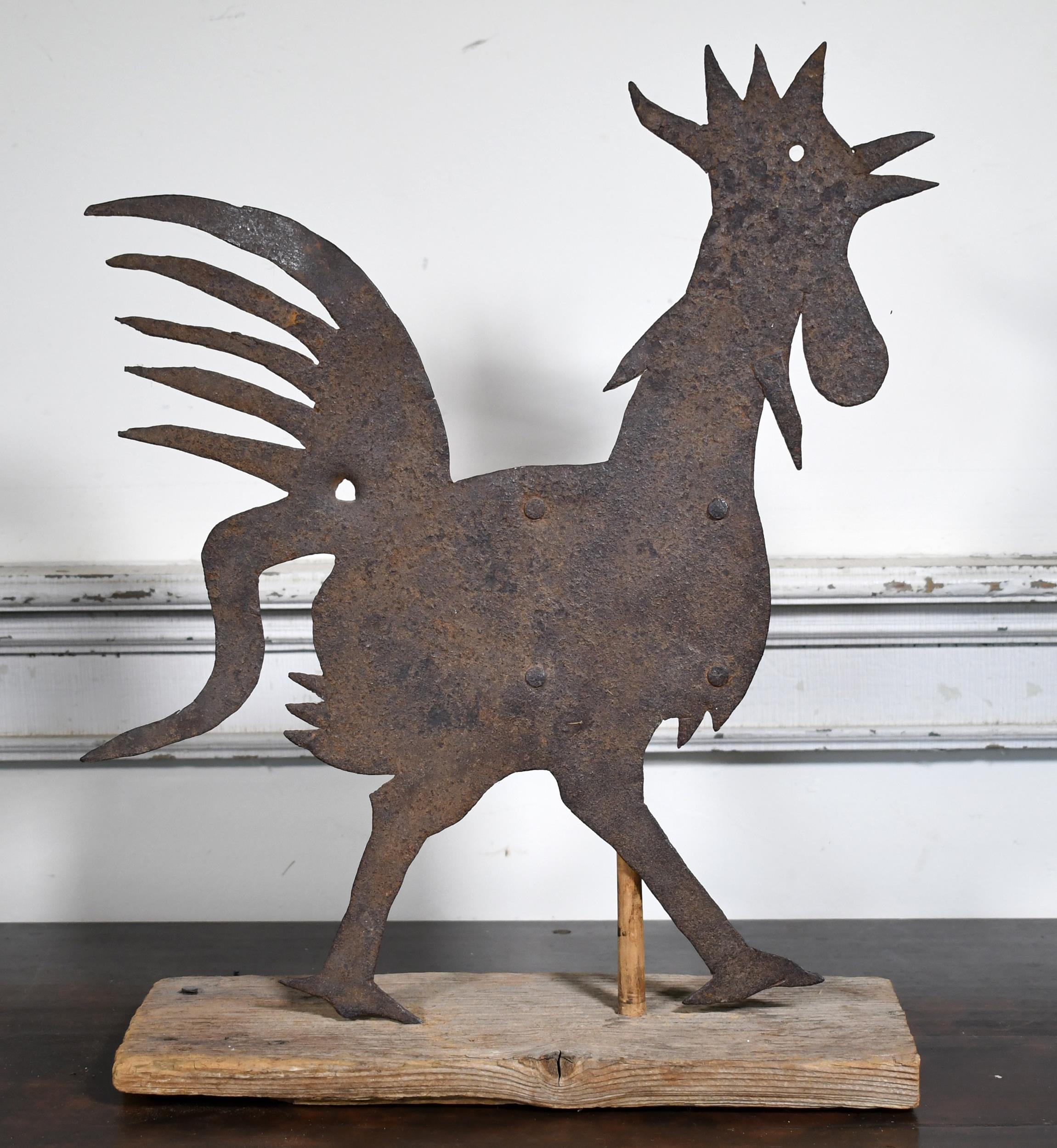 ANTIQUE SHEET METAL ROOSTER