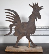 ANTIQUE SHEET METAL ROOSTER WE