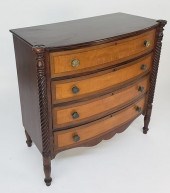 ANTIQUE SHERATON BOWFRONT CHES