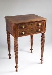 ANTIQUE SHERATON MAHOGANY TWO