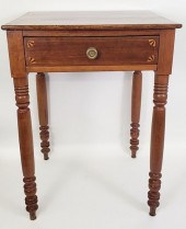 ANTIQUE SHERATON ONE DRAWER IN