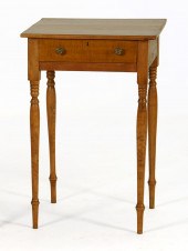 ANTIQUE SHERATON ONE-DRAWER ST