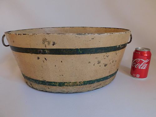 ANTIQUE SHIP WASH BUCKETScarce 19th