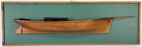ANTIQUE SHIPBUILDER'S HALF HULL