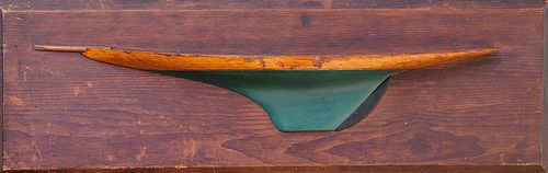 ANTIQUE SHIPBUILDER'S HALF HULL