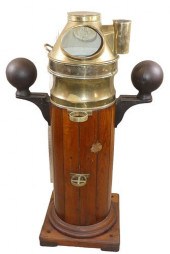 ANTIQUE SHIPS BINNACLE JAMES M