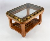 ANTIQUE SHIP'S BRASS WINDOW TE