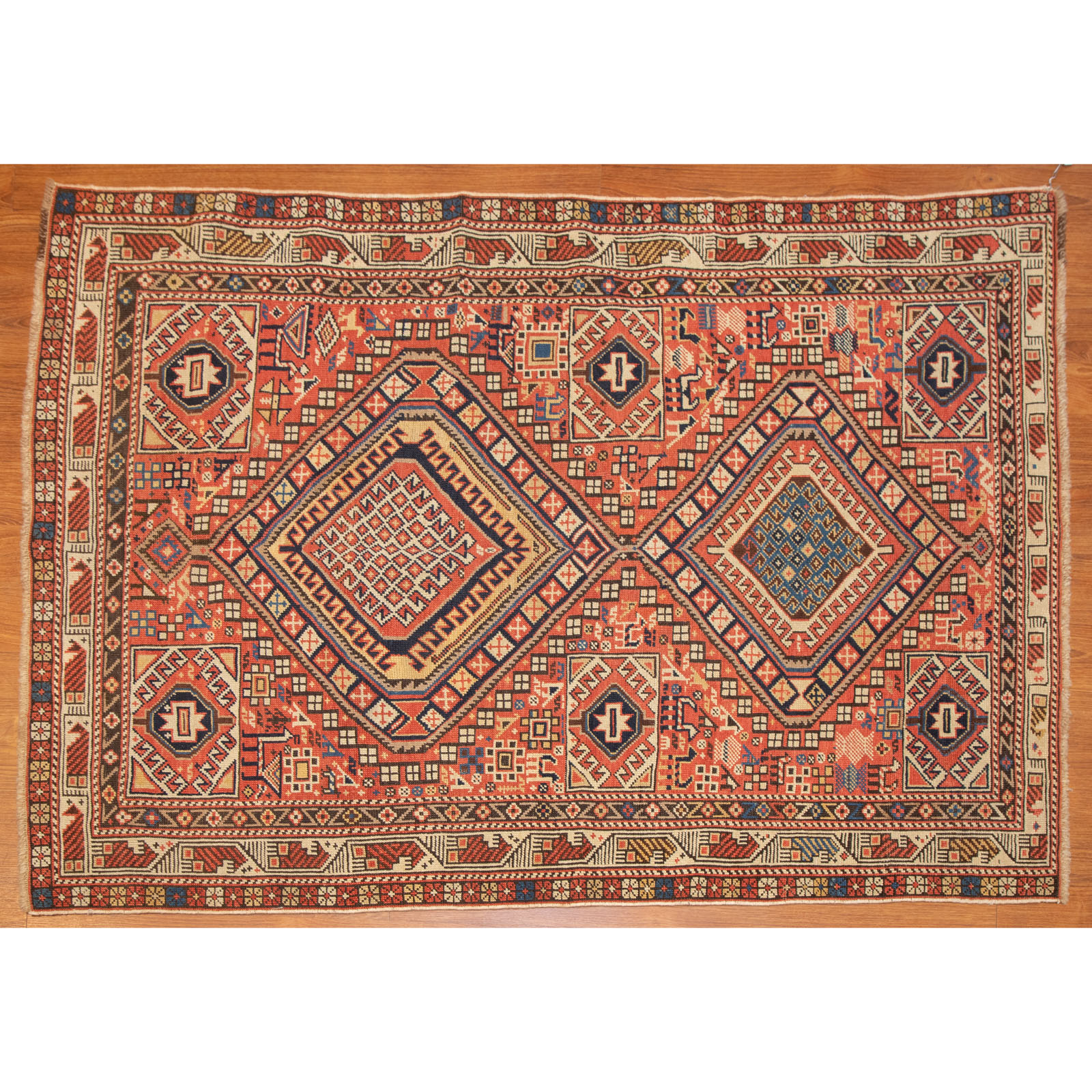 ANTIQUE SHIRVAN RUG, PERSIA, 3.8