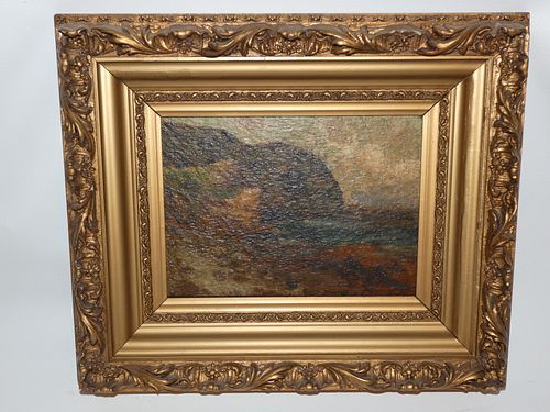 ANTIQUE SHORELINE PAINTINGAntique