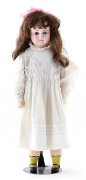 Antique shoulder-head doll cir