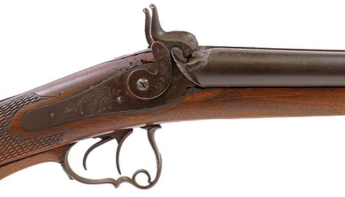 ANTIQUE SIDE BY SIDE SHOTGUN