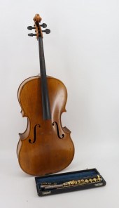 ANTIQUE SIGNED CELLO TOGETHER