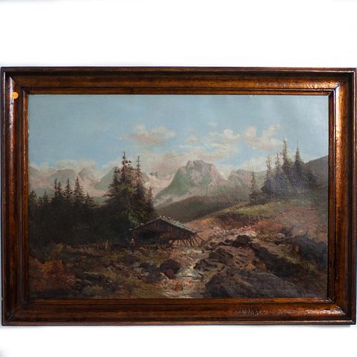 ANTIQUE SIGNED OIL ON