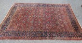 ANTIQUE SIGNED SAROUK CARPETAn