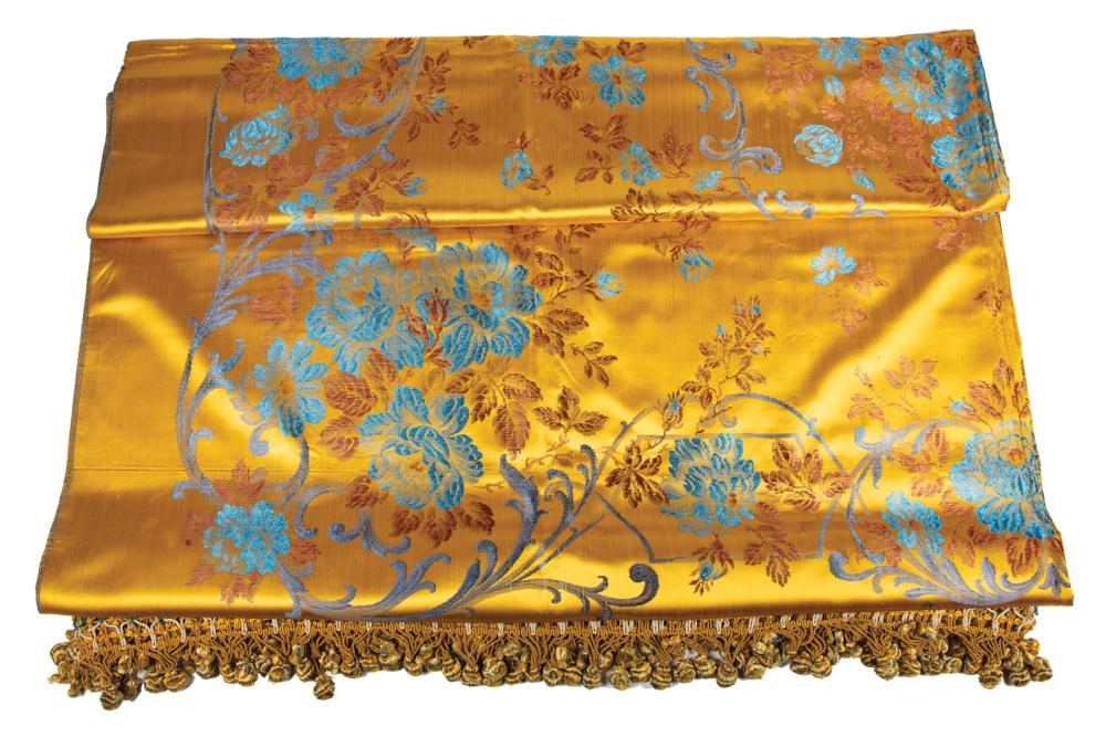 ANTIQUE SILK BEDSPREADAntique