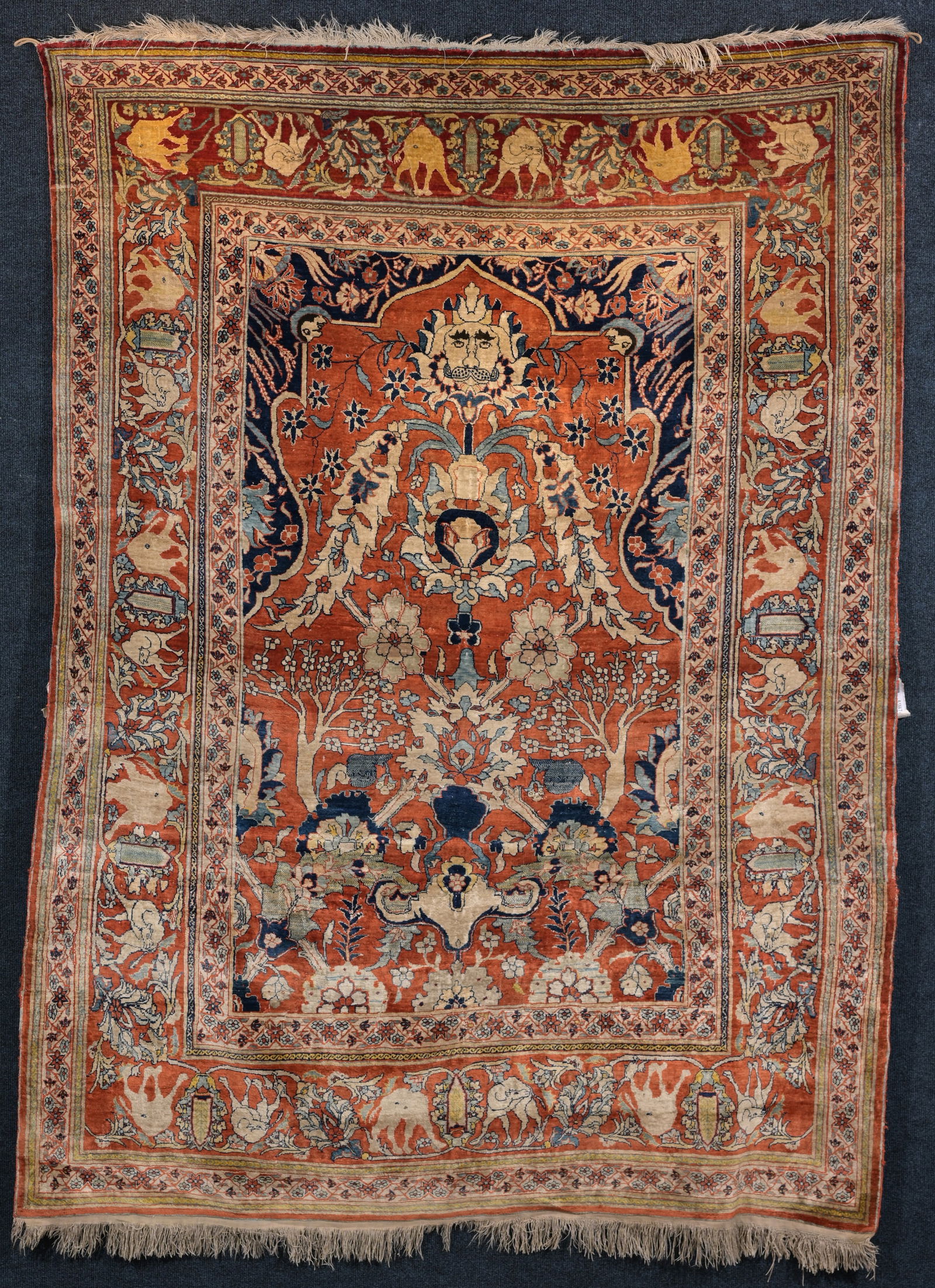 ANTIQUE SILK PERSIAN PRAYER