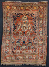 ANTIQUE SILK PERSIAN PRAYER TA