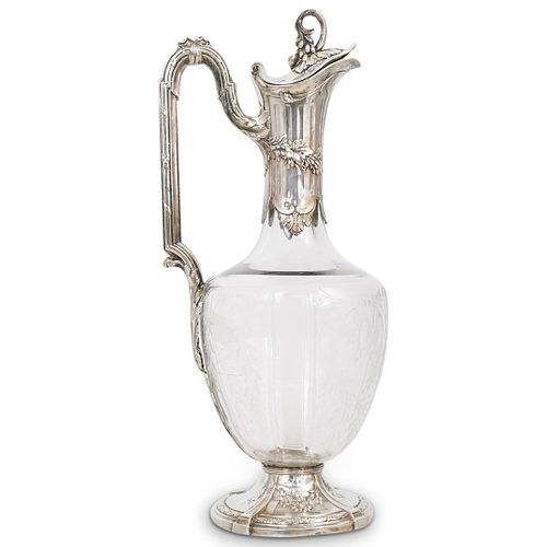 ANTIQUE SILVER AND CRYSTAL