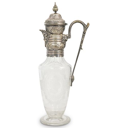 ANTIQUE SILVER AND CRYSTAL
