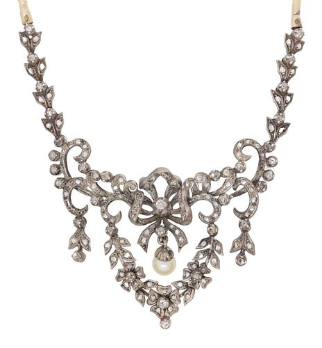 ANTIQUE SILVER FESTOON PENDANT,