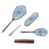 ANTIQUE SILVER FRENCH BLUE GUI