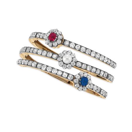 Antique Silver, Gold, Ruby,