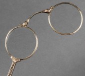 ANTIQUE SILVER LORGNETTE GLASS