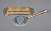 ANTIQUE SILVER-MOUNTED BAMBOO
