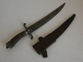 ANTIQUE SILVER MOUNTED BOWIE K