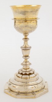 ANTIQUE SILVER OCTAGONAL CHALI