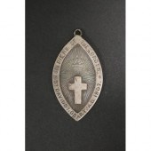 Antique silver pendant Soldier