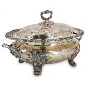 ANTIQUE SILVER PLATE SERVING T