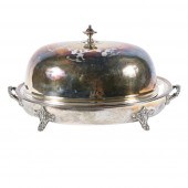 ANTIQUE SILVER PLATED ROAST SE
