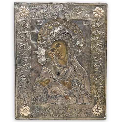 ANTIQUE SILVER RELIGIOUS RUSSIAN