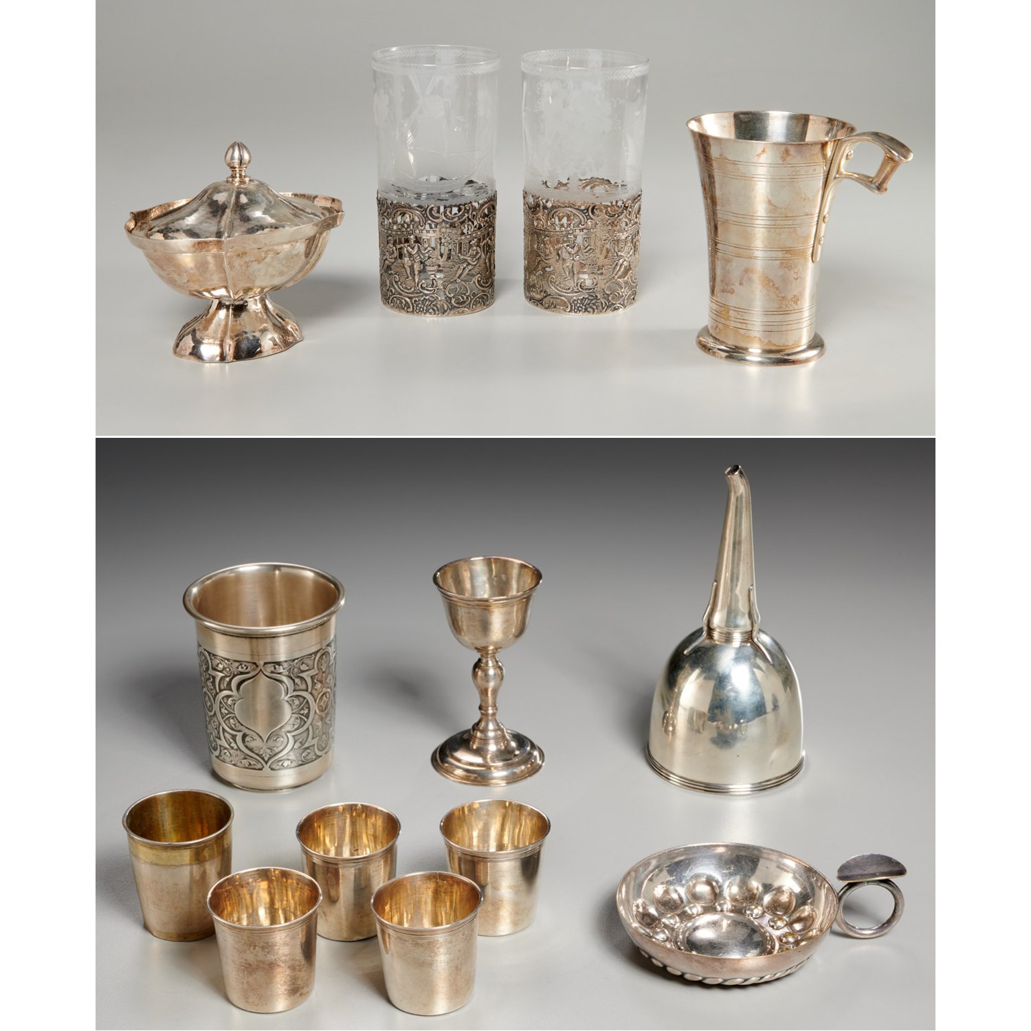 ANTIQUE SILVER TABLEWARE &